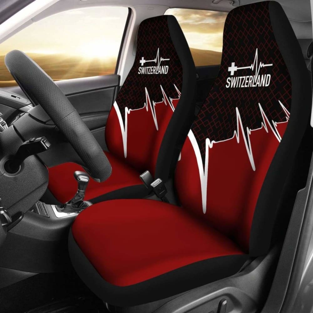 Switzerland Car Seat Covers - Switzerland In My Heartbeat 174914 - YourCarButBetter