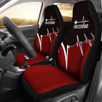 Switzerland Car Seat Covers - Switzerland In My Heartbeat 174914 - YourCarButBetter