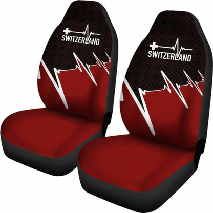 Switzerland Car Seat Covers - Switzerland In My Heartbeat 174914 - YourCarButBetter