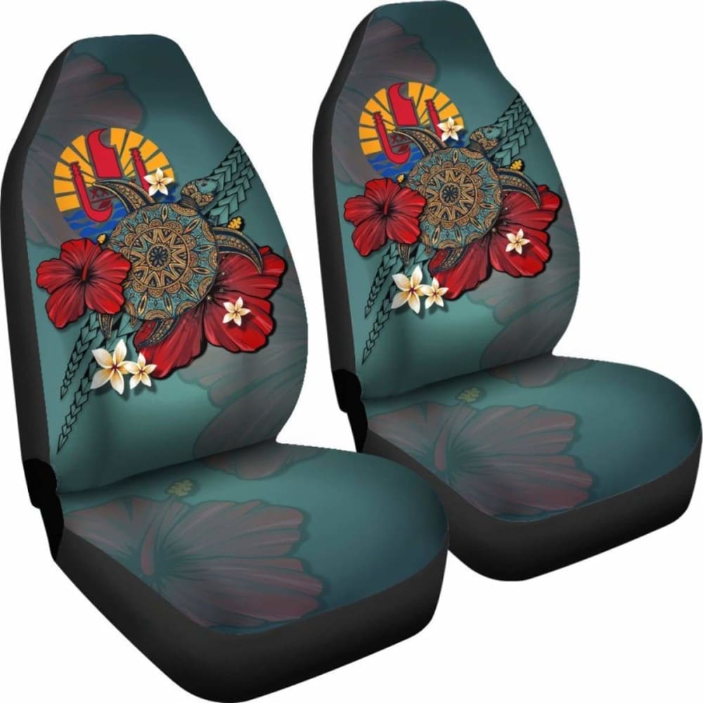 Tahiti Car Seat Covers Blue Turtle Tribal Amazing 091114 - YourCarButBetter