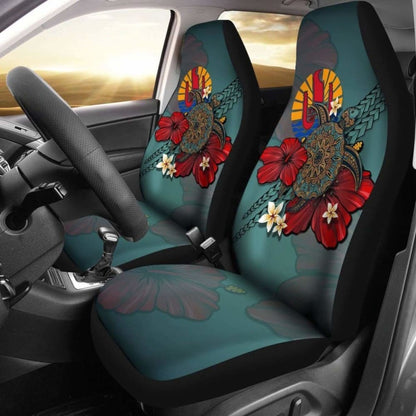 Tahiti Car Seat Covers Blue Turtle Tribal Amazing 091114 - YourCarButBetter