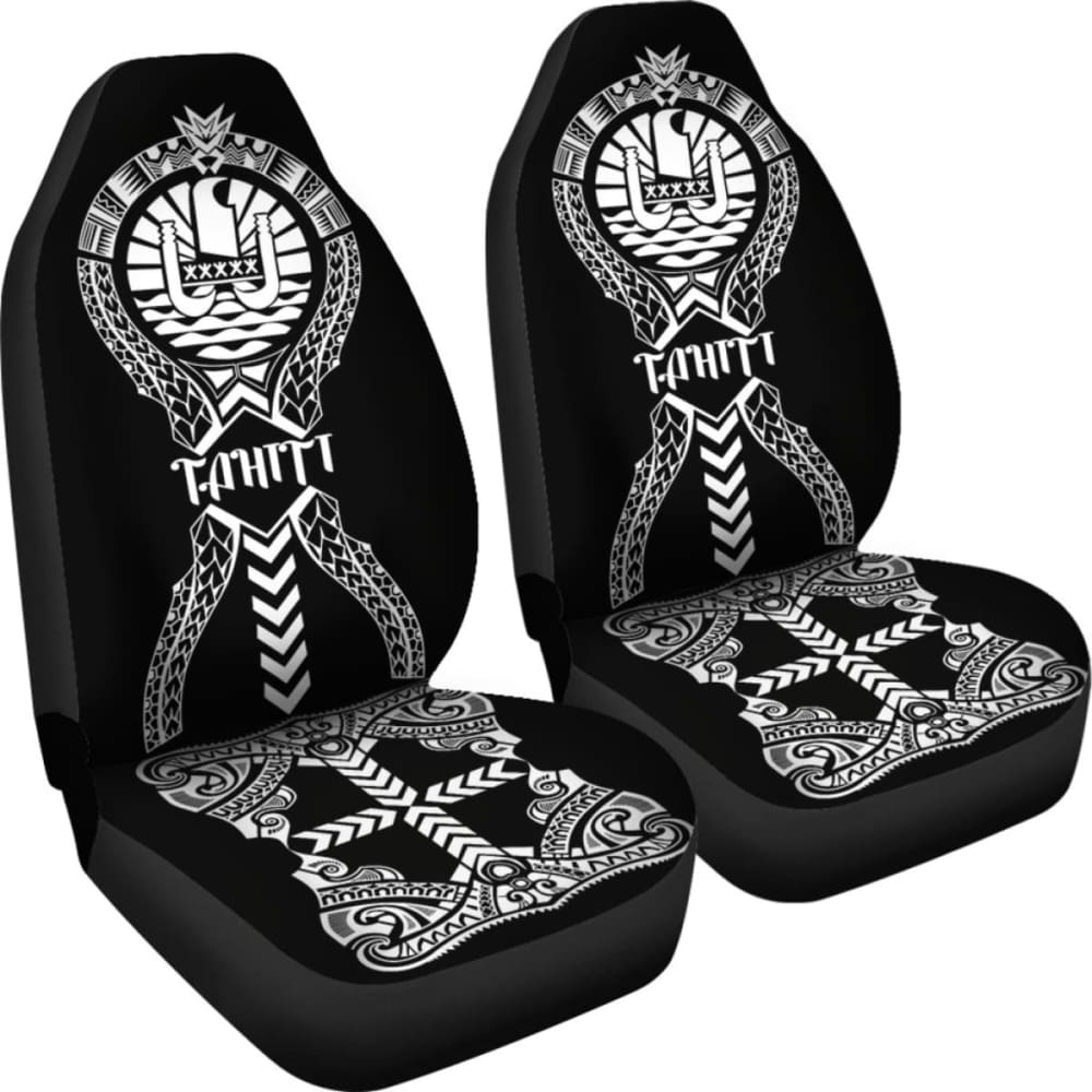 Tahiti Car Seat Covers - Tahiti Flag Polynesian Tribal - 105905 - YourCarButBetter