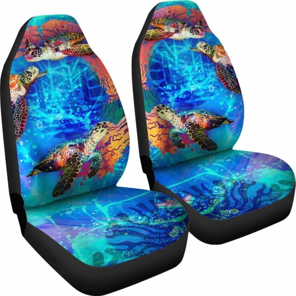 Tahiti Polynesian Car Seat Covers - Coral Treasure - 105905 - YourCarButBetter
