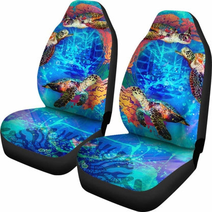 Tahiti Polynesian Car Seat Covers - Coral Treasure - 105905 - YourCarButBetter