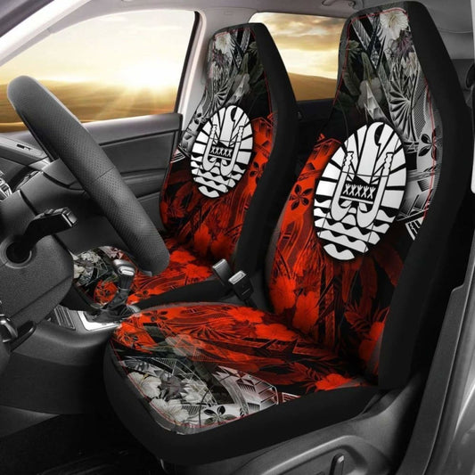 Tahiti Polynesian Car Seat Covers - Vintage Polynesian Turtle 091114 - YourCarButBetter