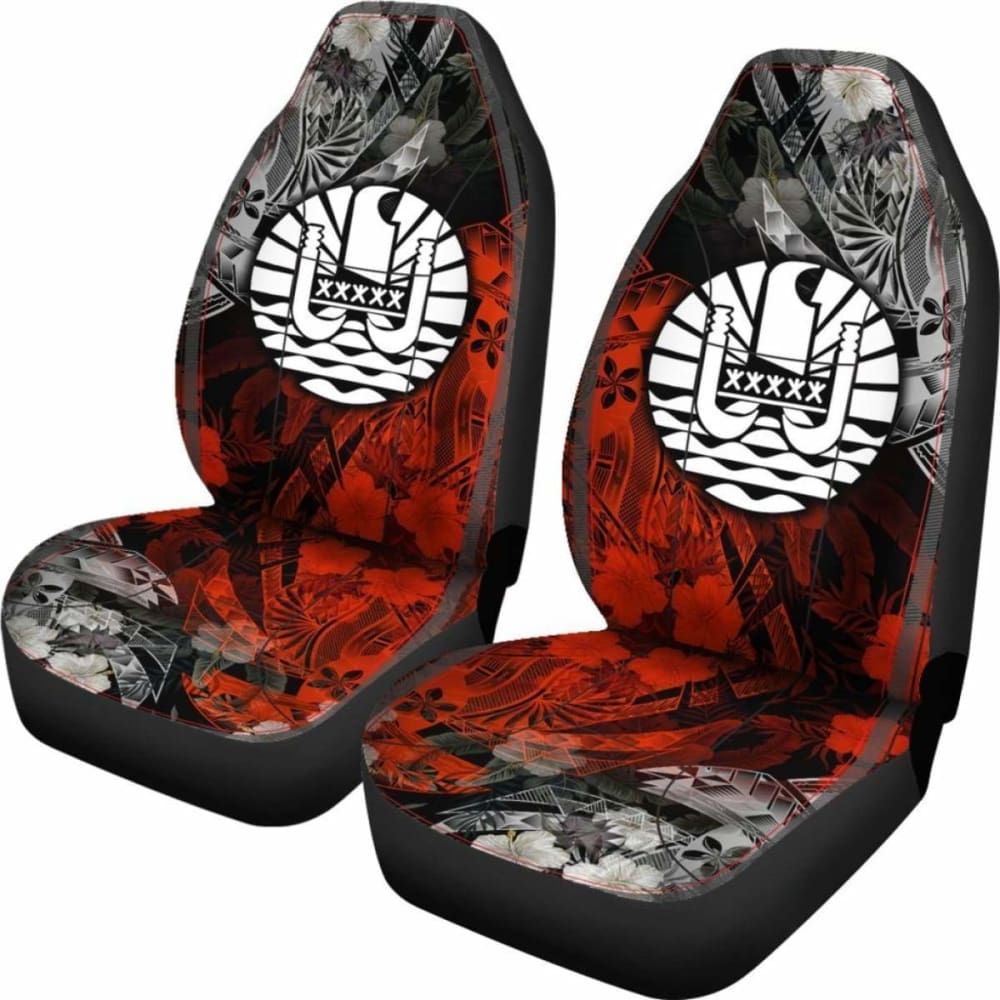 Tahiti Polynesian Car Seat Covers - Vintage Polynesian Turtle 091114 - YourCarButBetter