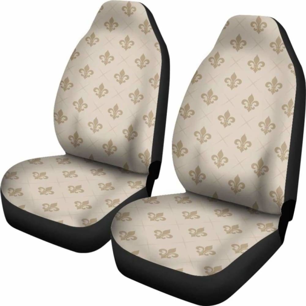 Tan Fleur De Lis Car Seat Covers 160905
