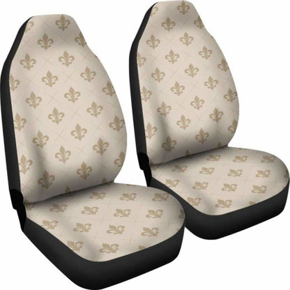 Tan Fleur De Lis Car Seat Covers 160905