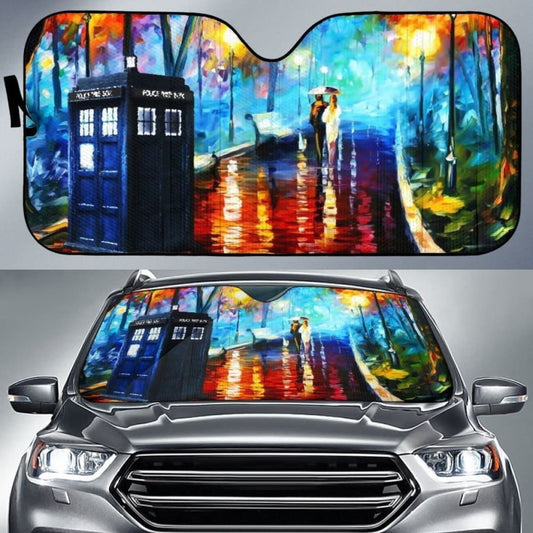 Tardis Telephone Doctor Who Auto Sun Shade Amazing 094201 - YourCarButBetter