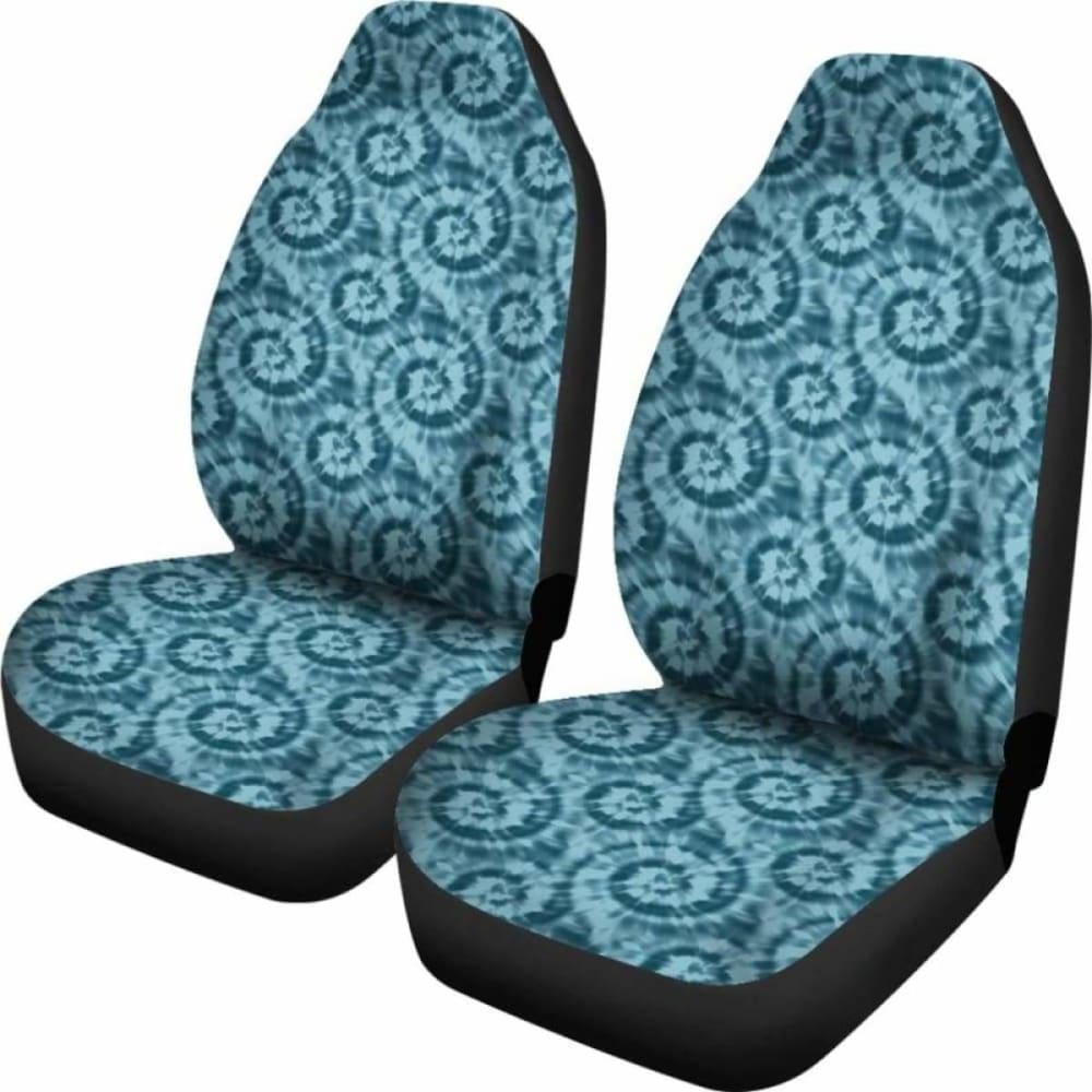 Teal Blue Tie Dye Pattern Car Seat Covers 154230 - YourCarButBetter