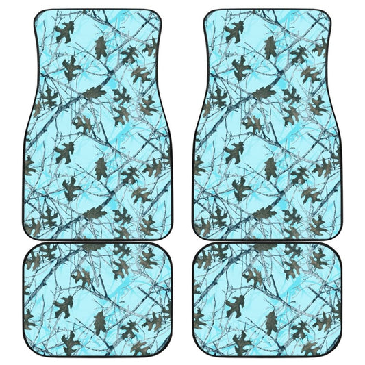 Teal Forest Hunting Camouflage Car Floor Mats 210807 - YourCarButBetter