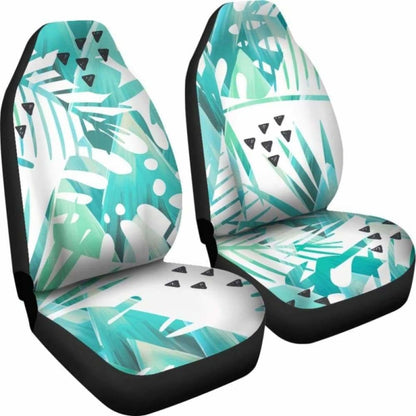 Teal Leaves Car Seat Covers 174914 - YourCarButBetter