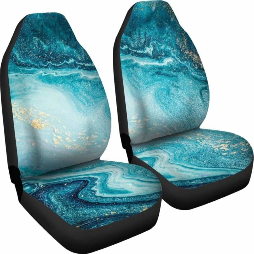 Teal Marble Cl Car Seat Covers 110424 - YourCarButBetter