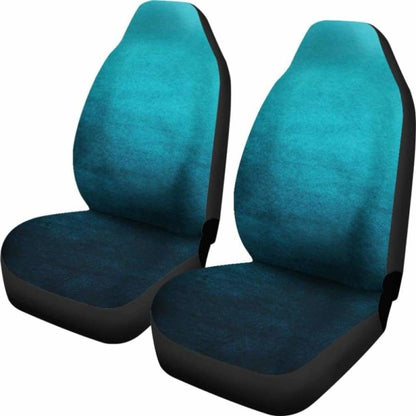 Teal Ombre Car Seat Covers Watercolor 174914 - YourCarButBetter