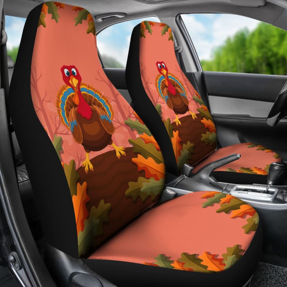 Thanksgiving Cute Turkey Car Seat Covers 211305 - YourCarButBetter