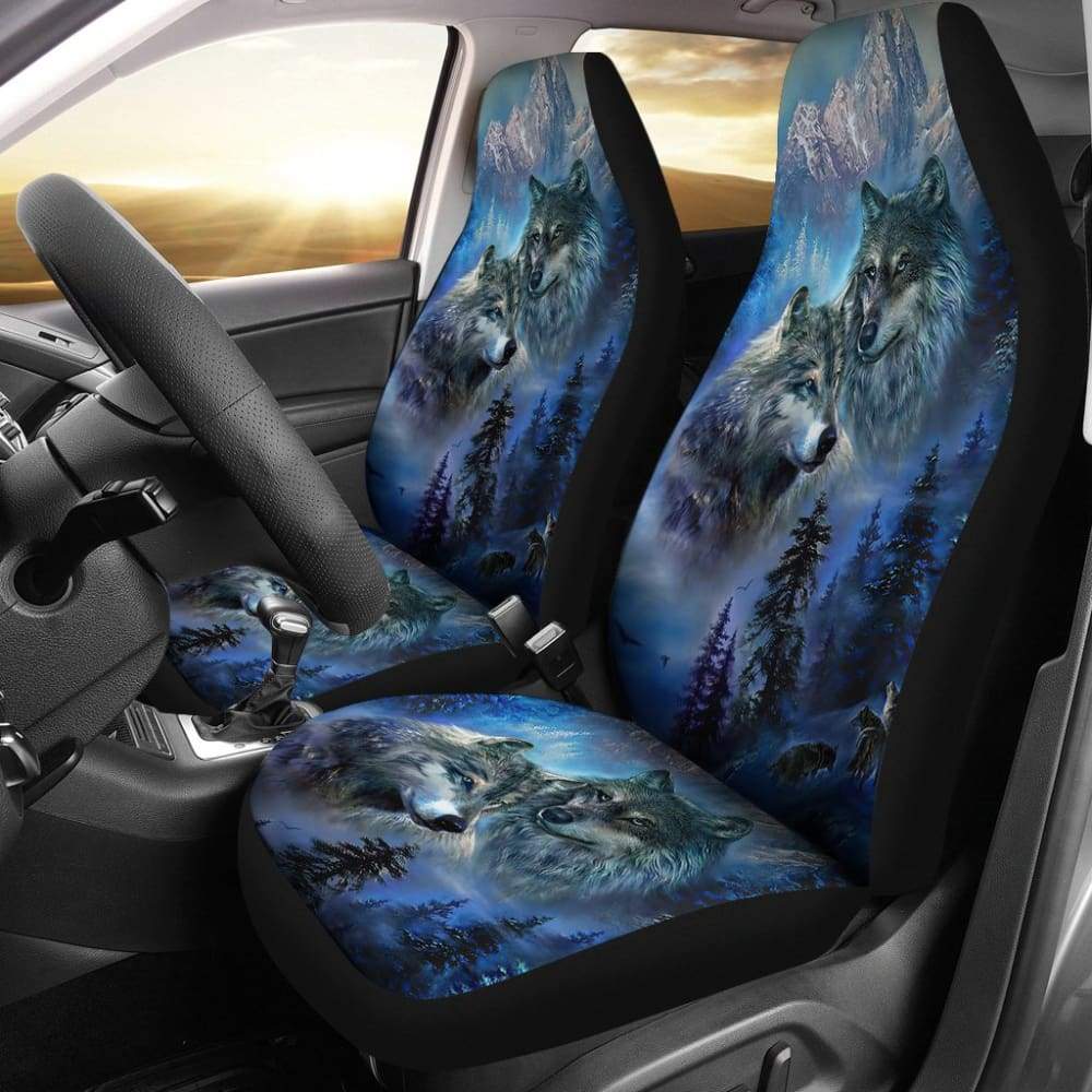 The Mountain Wolf Car Seat Cover Custom Style 212402