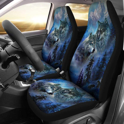 The Mountain Wolf Car Seat Cover Custom Style 212402