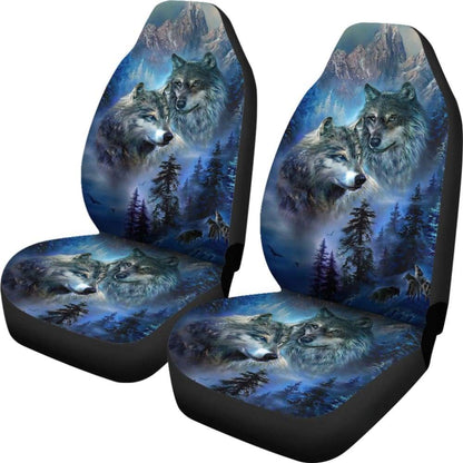 The Mountain Wolf Car Seat Cover Custom Style 212402