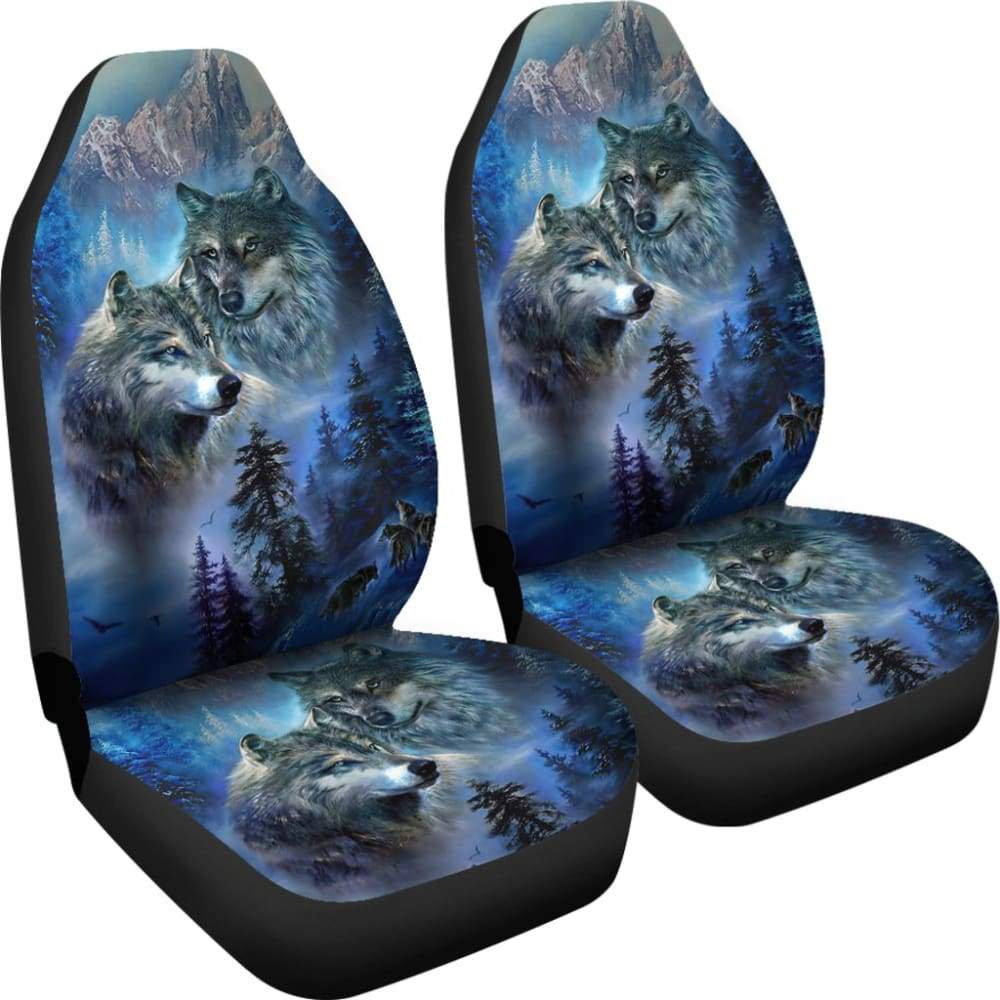 The Mountain Wolf Car Seat Cover Custom Style 212402