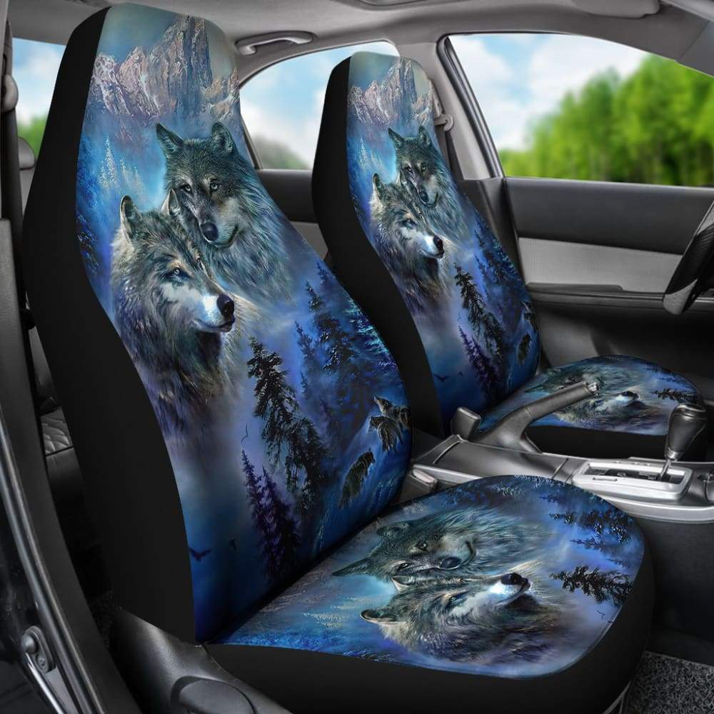 The Mountain Wolf Car Seat Cover Custom Style 212402