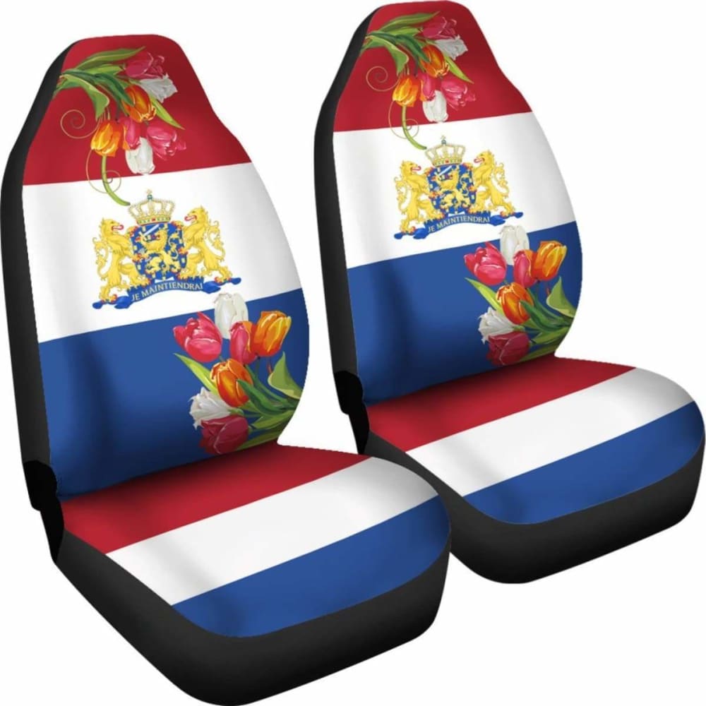 The Netherlands Tulips And Coat Of Arms Car Covers Amazing 105905 - YourCarButBetter