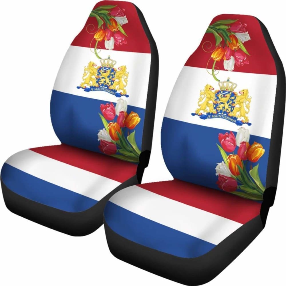 The Netherlands Tulips And Coat Of Arms Car Covers Amazing 105905 - YourCarButBetter