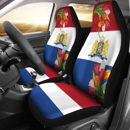 The Netherlands Tulips And Coat Of Arms Car Covers Amazing 105905 - YourCarButBetter