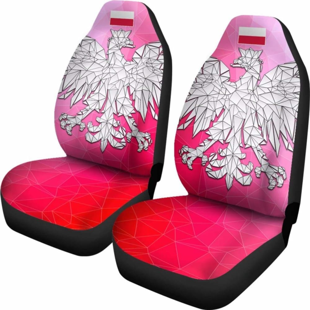 The Poland Polygonal Eagle Car Seat Covers 110424 - YourCarButBetter