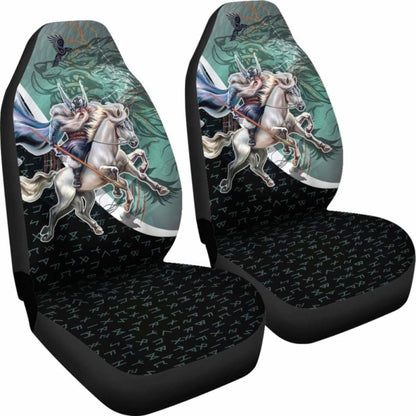 The Viking Runes Car Seat Covers Odin And Sleipnir 170804