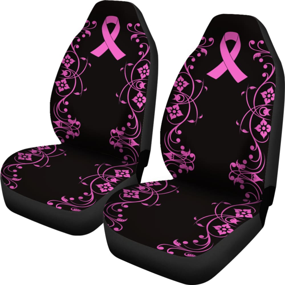 Themed Pink Ribbon Breast Cancer Car Seat Covers 550317 - YourCarButBetter