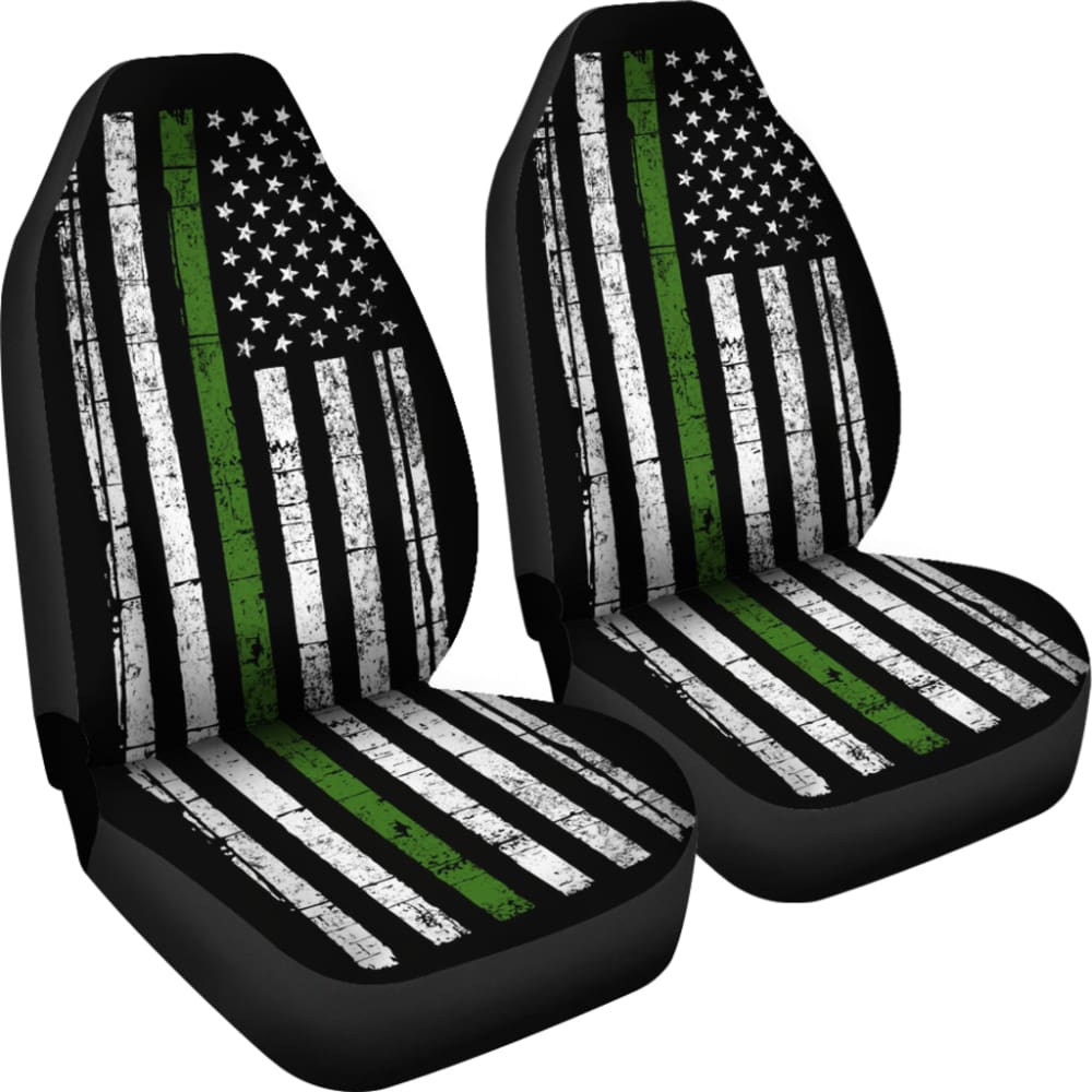 Thin Green Line Custom Car Accessories Car Seat Covers 1 213003 - YourCarButBetter