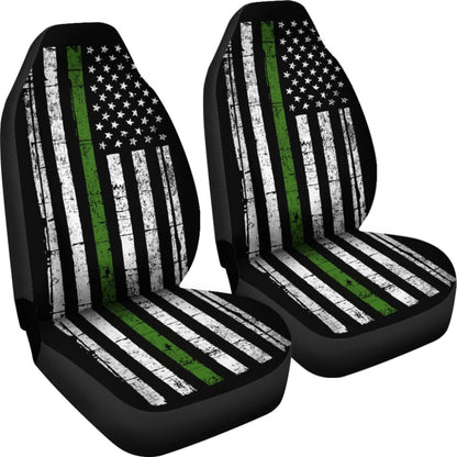 Thin Green Line Custom Car Accessories Car Seat Covers 1 213003 - YourCarButBetter