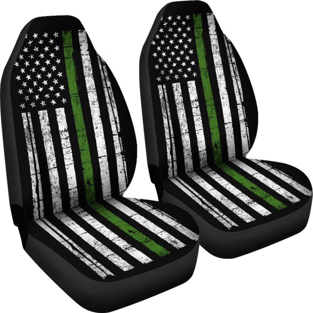 Thin Green Line Custom Car Accessories Car Seat Covers 2 213003 - YourCarButBetter