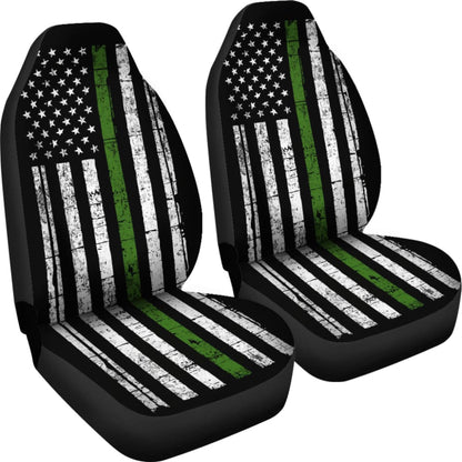 Thin Green Line Custom Car Accessories Car Seat Covers 2 213003 - YourCarButBetter