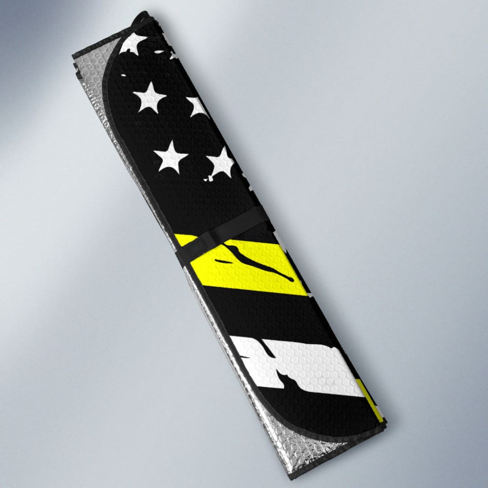 Thin Yellow Line Tow Lives Matter Car Auto Sun Shades 213003 - YourCarButBetter
