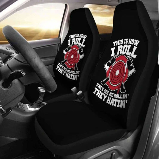 This Is How I Roll Firefighter Car Seat Covers 101211