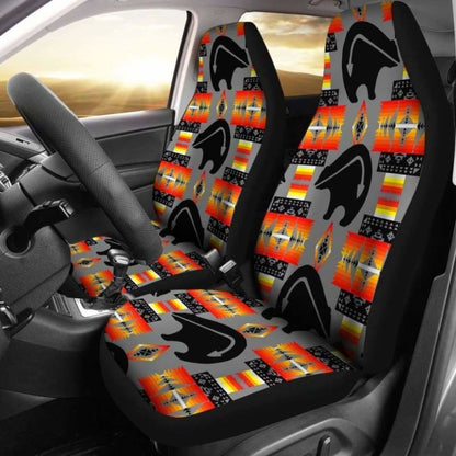Thunder Bear Gray Car Seat Covers 105905 - YourCarButBetter