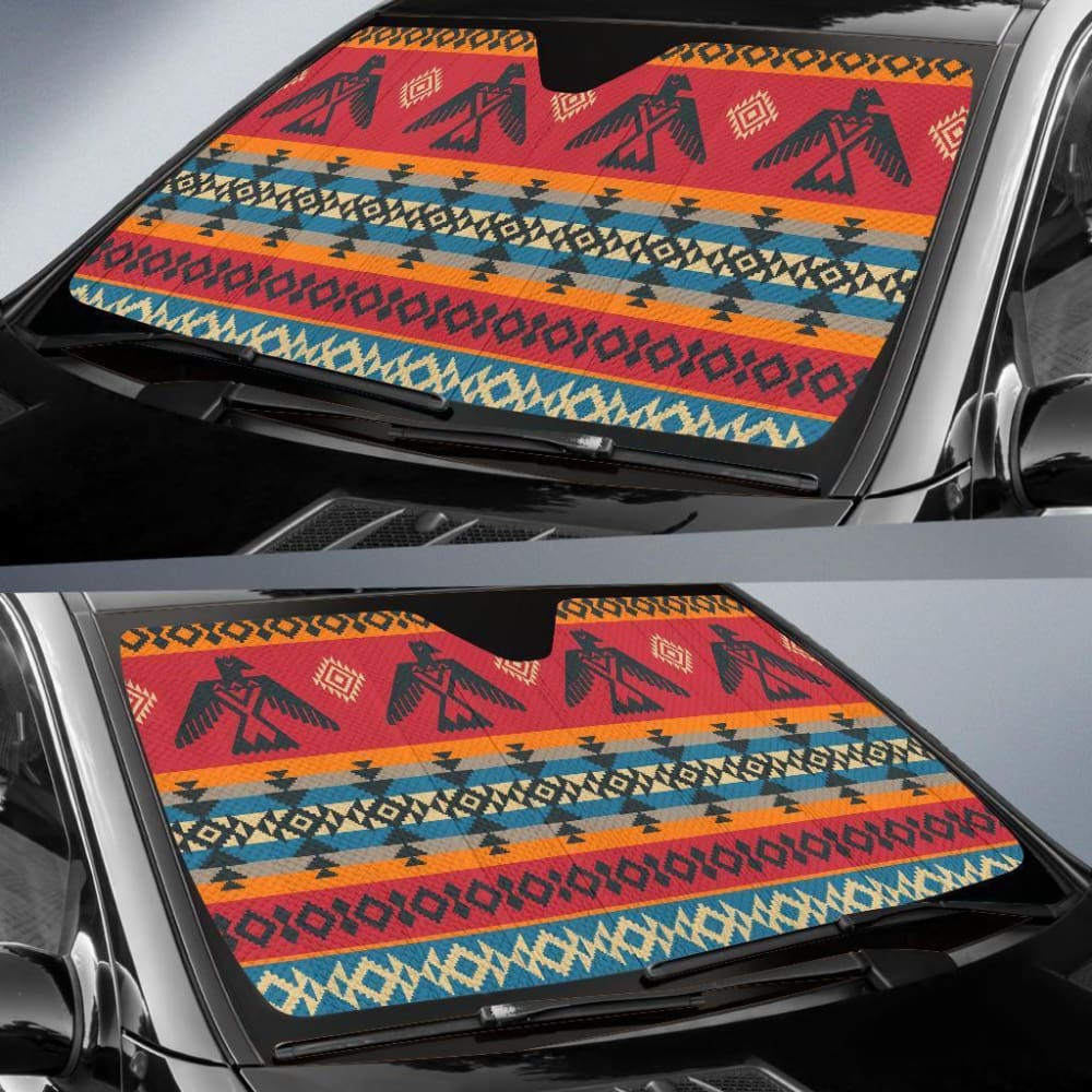 Thunder Birds Native American Pride Auto Sun Shades 093223 - YourCarButBetter