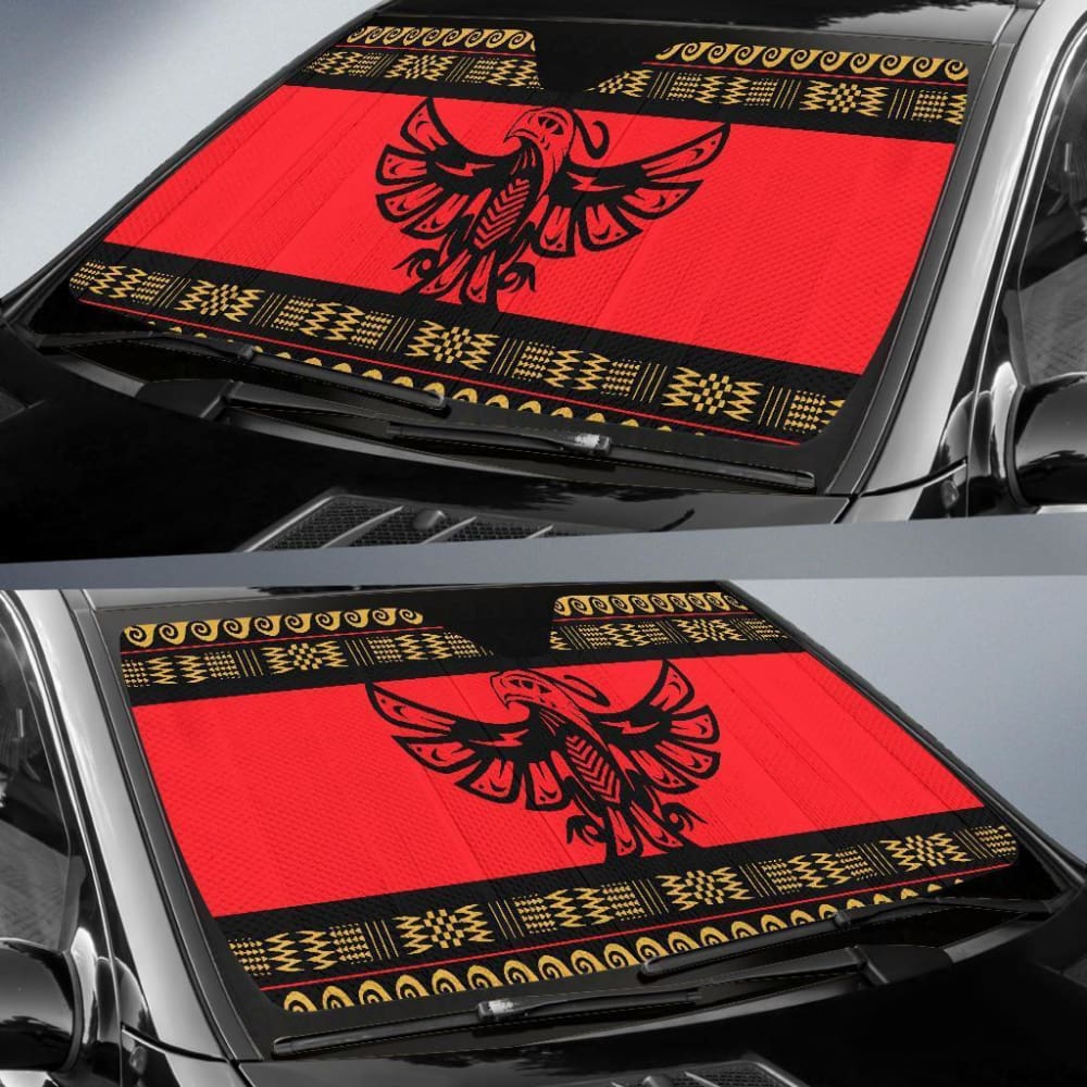 Thunderbird Native American Design Auto Sun Shades 093223 - YourCarButBetter