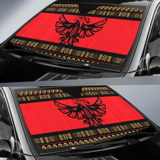 Thunderbird Native American Design Auto Sun Shades 093223 - YourCarButBetter