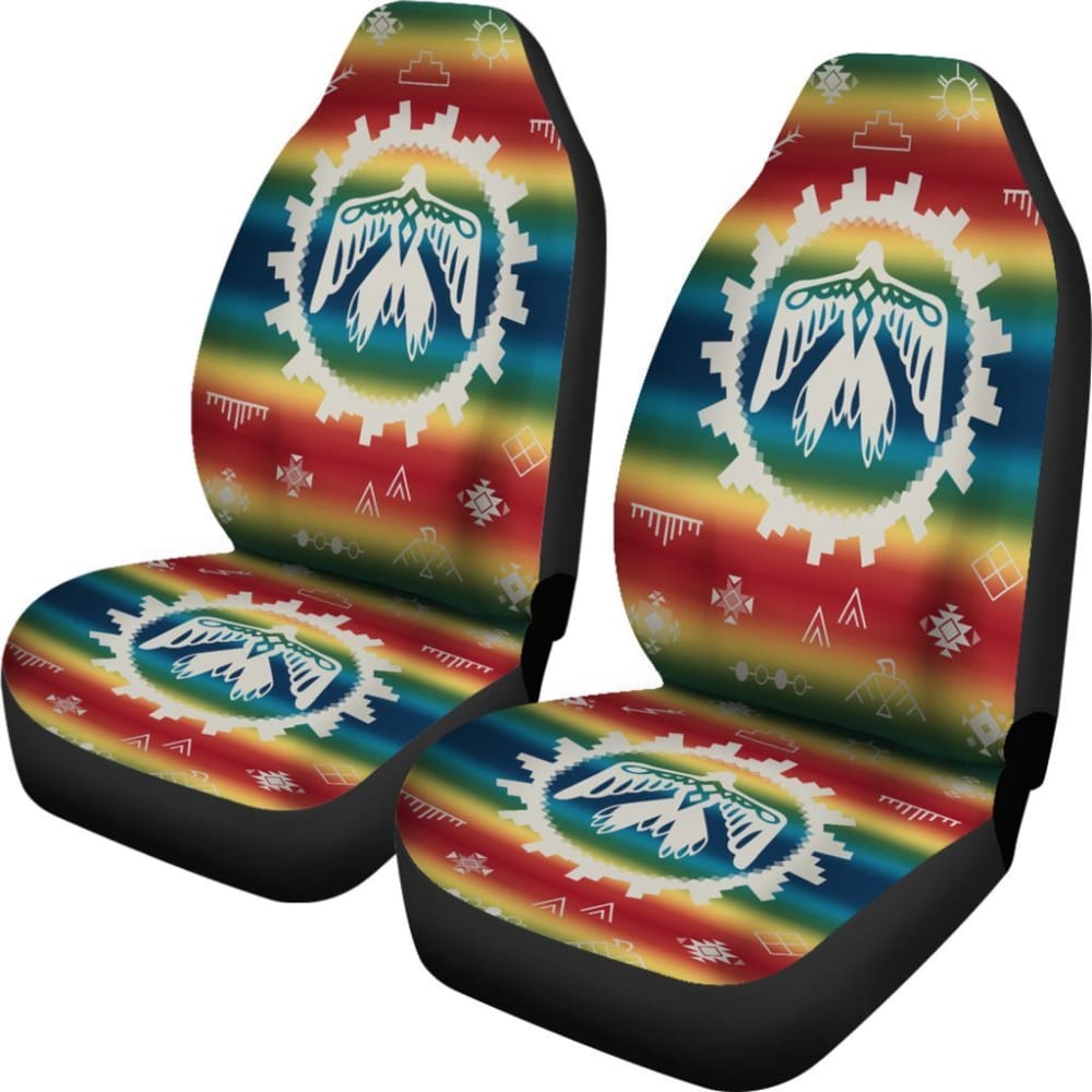 Thunderbird Rainbow Native American Design Car Seat Covers 174510 - YourCarButBetter