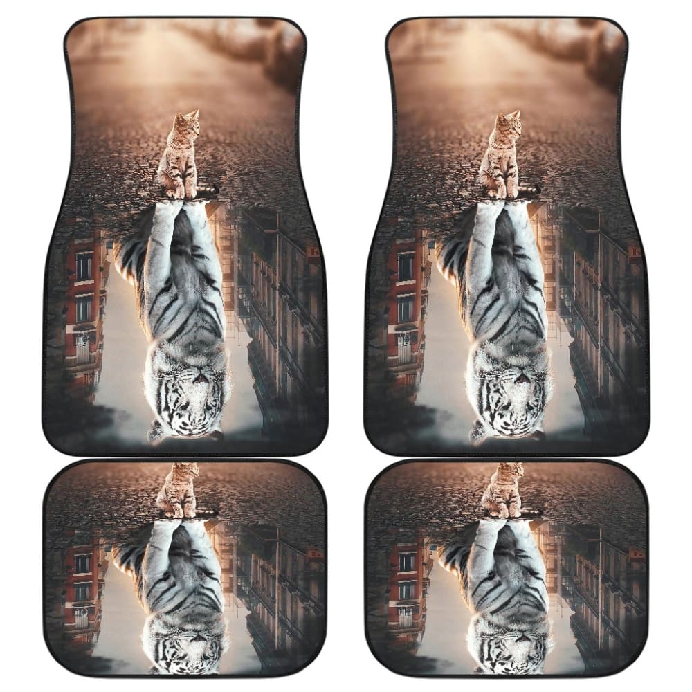 Tiger and Cat Dream Car Floor Mats 211003
