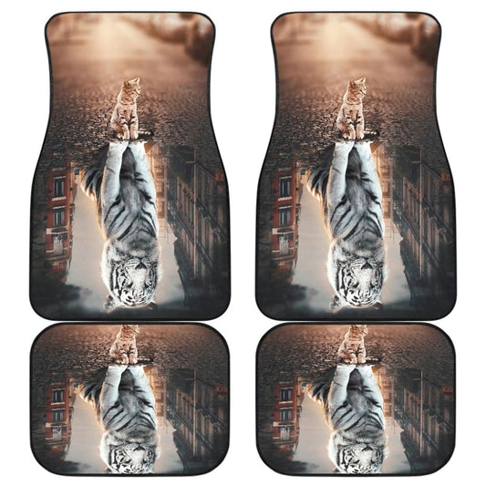 Tiger and Cat Dream Car Floor Mats 211003