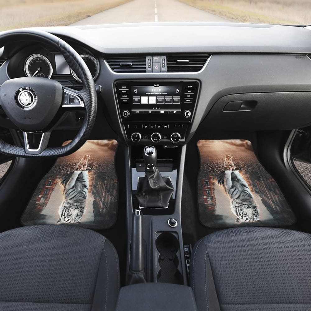 Tiger and Cat Dream Car Floor Mats 211003