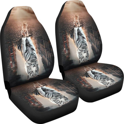 Tiger and Cat Dream Car Seat Covers 211003