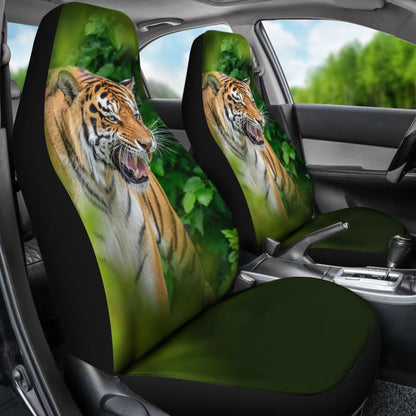 Tiger and Green Forest Car Seat Covers - Make Your Own Styles