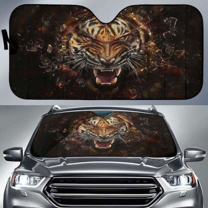 Tiger Angry Car Sun Shades 172609 - YourCarButBetter