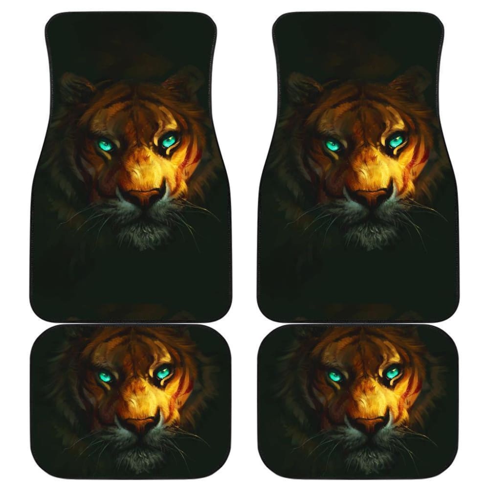 Tiger Animal Art Draw Car Floor Mats 174510 - YourCarButBetter