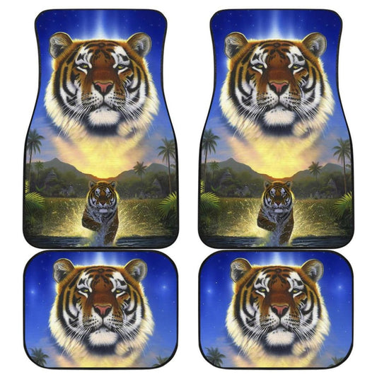Tiger Art Animal Car Floor Mats Amazing Gift Ideas 210101 - YourCarButBetter