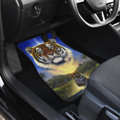 Tiger Art Animal Car Floor Mats Amazing Gift Ideas 210101 - YourCarButBetter